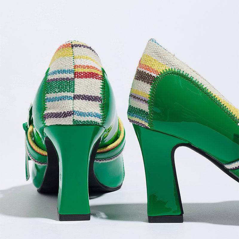 Romy Retro Mary Jane Heels 4