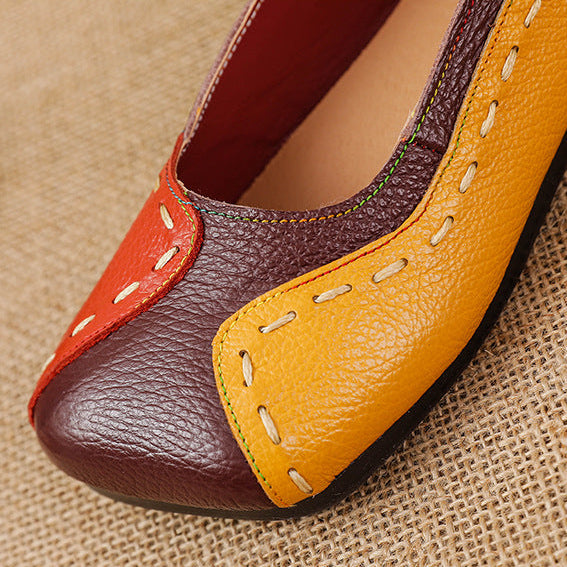 Marion Leather Colorblock Ballet Flats 4
