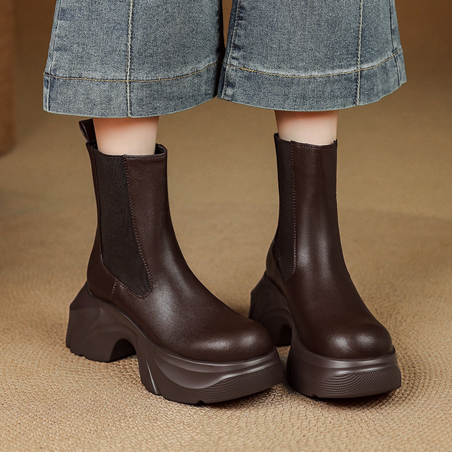 Deina Wave-Platform Chelsea Boots 2