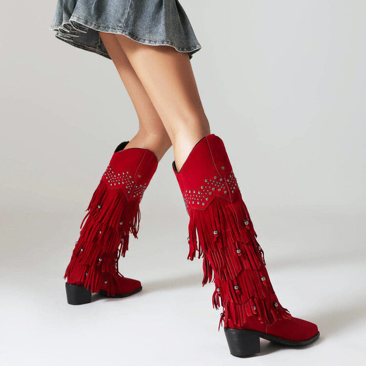 Willow Suede Mid-Calf Boots 4