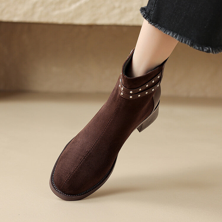 Olivia Suede Ankle Boots 4