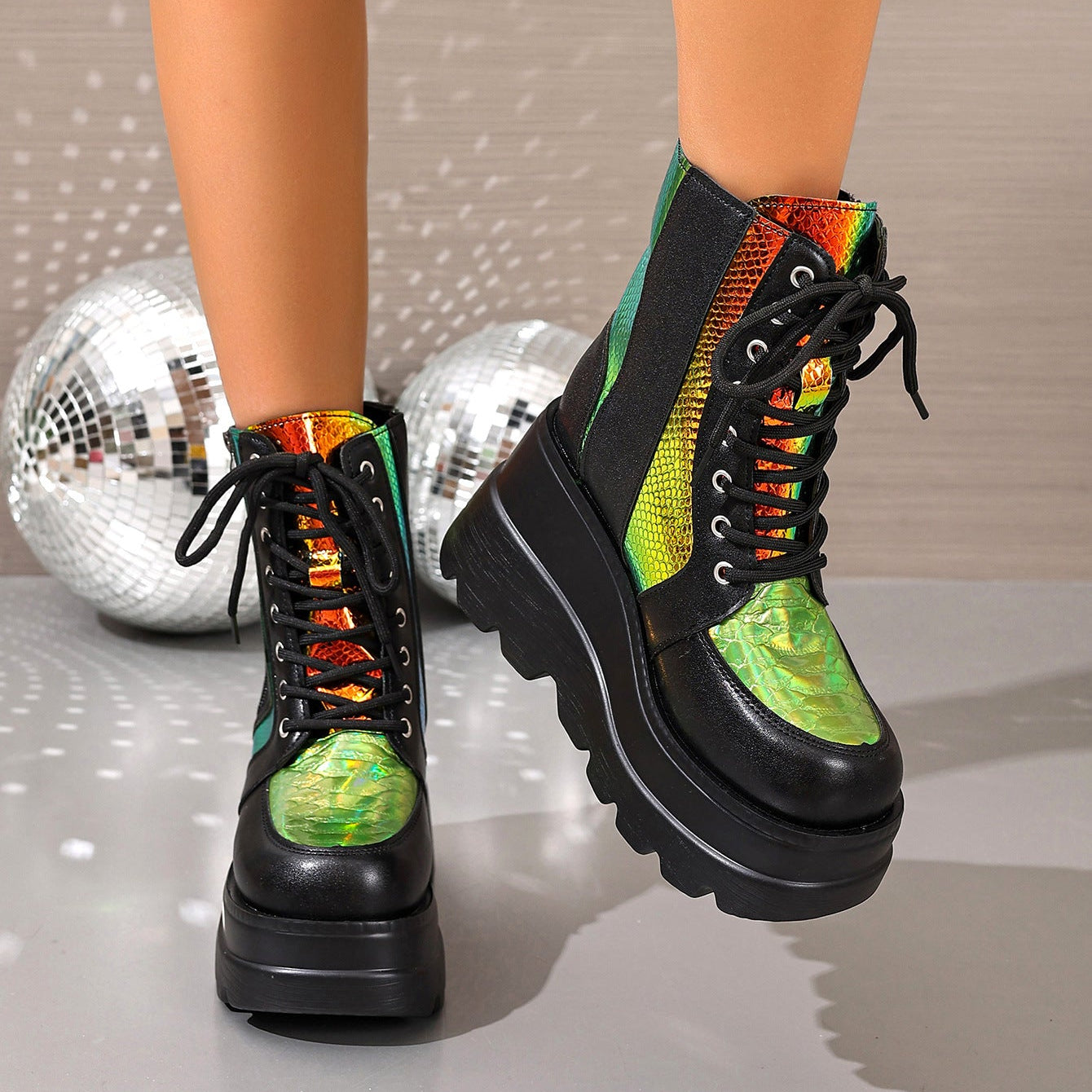 Iris Chunky Platform Boots 2