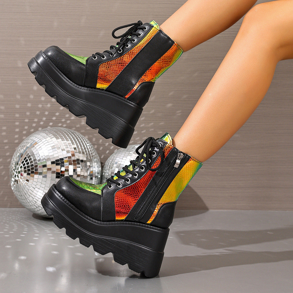 Iris Chunky Platform Boots 4