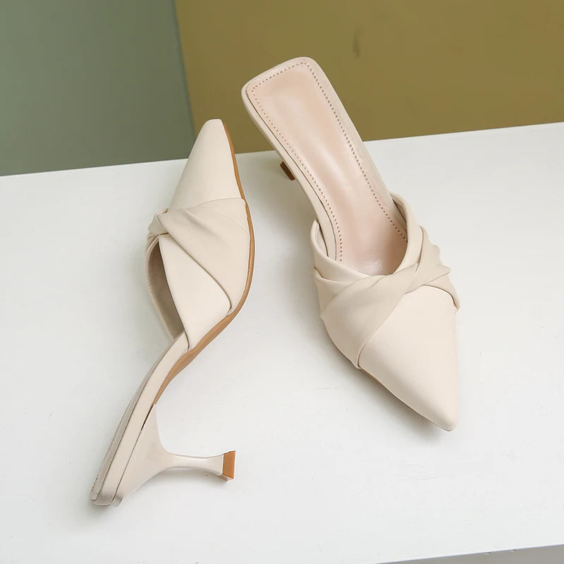Sabrina Kitten Heel Mule 3