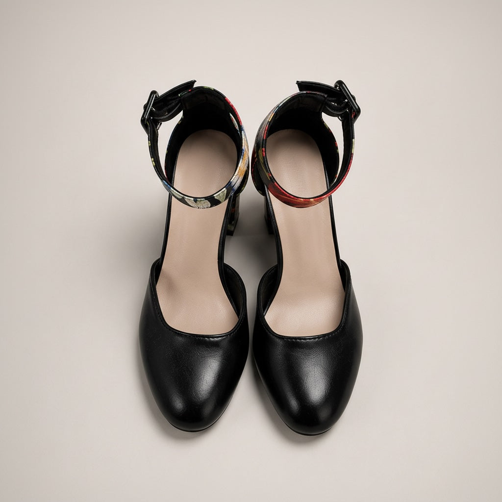 Zinnia Floral Block Heel Pumps 3