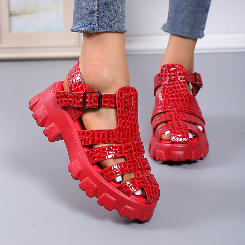 Aria Croc Gladiator Orthopedic Sandals