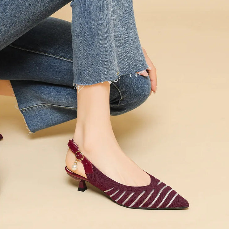 Alba Linea Kitten Heel Sandals 3