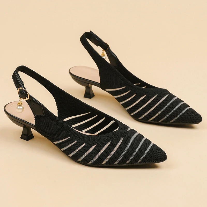 Alba Linea Kitten Heel Sandals 4