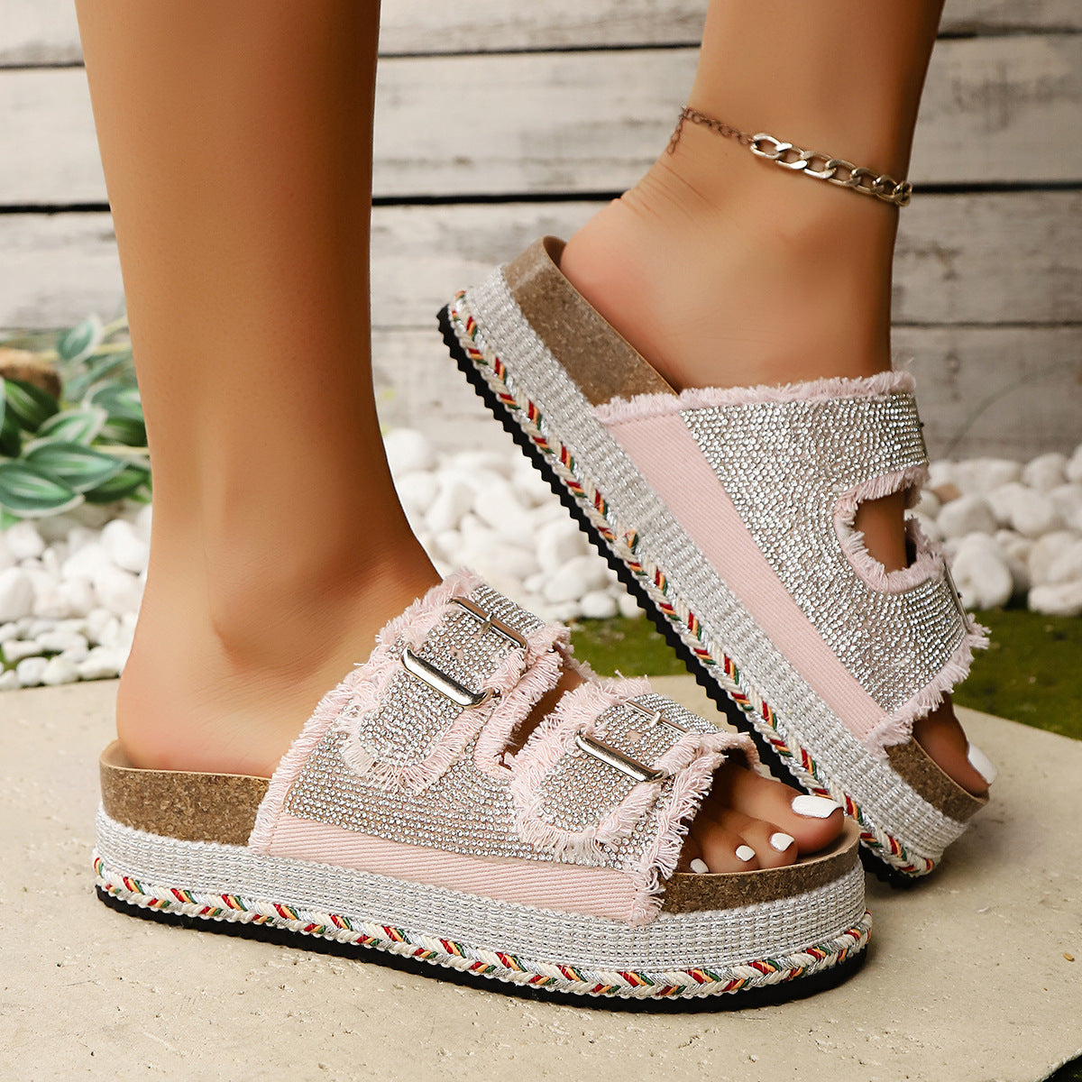 Ibiza Platform Slide Sandals 2