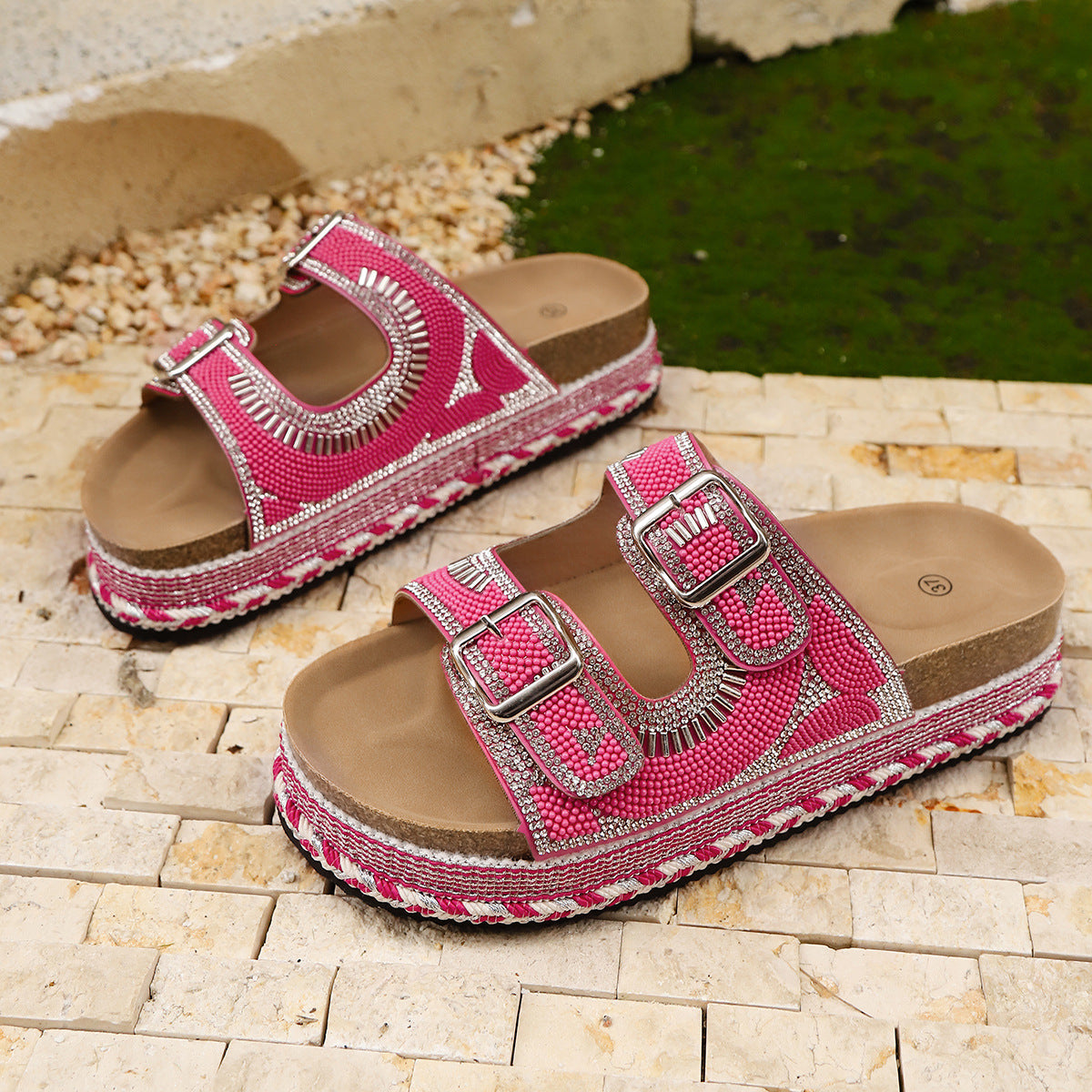 Marrakech Embellished Orthopedic Slides 4